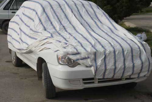 پارچه برزنت سفید نخی